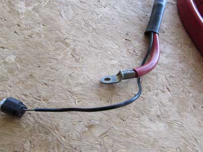 BMW Positive Battery Cable Below Floor Engine Compartment to Trunk 61129176955 E63 E64 645Ci 650i M63